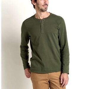 GOODFELLOW & Co Green Long Sleeve Henley Size XL NWOT